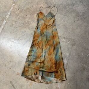 Zara Elegant Tie-Dye Spaghetti Strap Dress